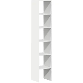 vidaXL Bücherregale 2 Stk. Stapelbar 30 x 30 x 80 cm Weiß