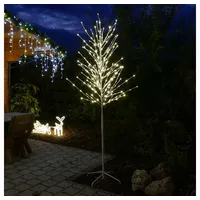 Gartenpirat LED-Baum Birke weiß 240 cm hoch mit 240