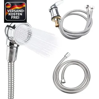 Duschkopf Schlauch Set Friseursalon Becken Handbrause Wasserhahn Warm Kalt Misch