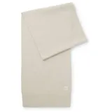 Boss ORANGE Strickschal Akaio_R_Scarf, 50% Wolle Winterschal Wollschal Herbst Premium Mode beige