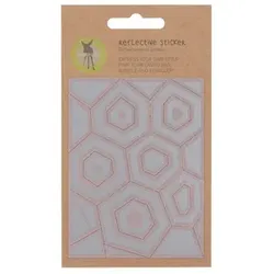 LÄSSIG Aufkleber reflektierend Hexagon