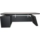 Jet-Line Schreibtisch PITTSBURGH schwarz Bueromoebel Chef Schreibtisch