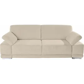 sit&more Couch Kunstleder 3-Sitzer Beige