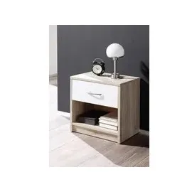 SchlafKONTOR Nachtschrank Pepe 39 x 41 x 28 cm Weiß