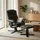 Idimex Relaxsessel Charly Kunstleder 76 x 87 x 61 cm Schwarz mit Hocker