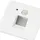 ARCCHIO Neru LED-Einbaulampe 1 eckig weiß/opal Aluminium
