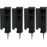 Novatool Steckdosenturm 2-fach 0 m Anthrazit 4 St.