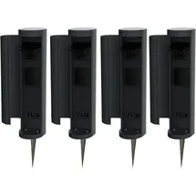 Novatool Steckdosenturm 2-fach 0 m Anthrazit 4 St.