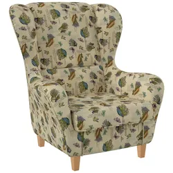 Supellex Sofia Ohrensessel mit Hocker  Design Provence Lavendel