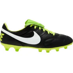 NIKE Herren Fußballschuhe Rasen "Premier II" FG, BLACK/WHITE-VOLT-ELECTRIC GREE, 39