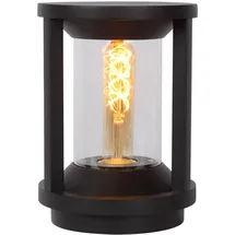 LUCIDE Pollerleuchte Aluminium Ø16cm 1xE27 IP65 dimmbar schwarz
