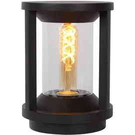 LUCIDE Pollerleuchte Aluminium Ø16cm 1xE27 IP65 dimmbar schwarz