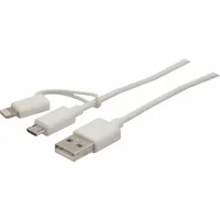 Tecline USB-Kabelsatz 1 m USB 2.0 USB B Weiß
