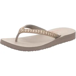 Skechers Damen Pantolette Meditation-Butterfly Garden in grau