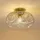 LINDBY Lelia 1 E27 amber Glas Ø 35 cm