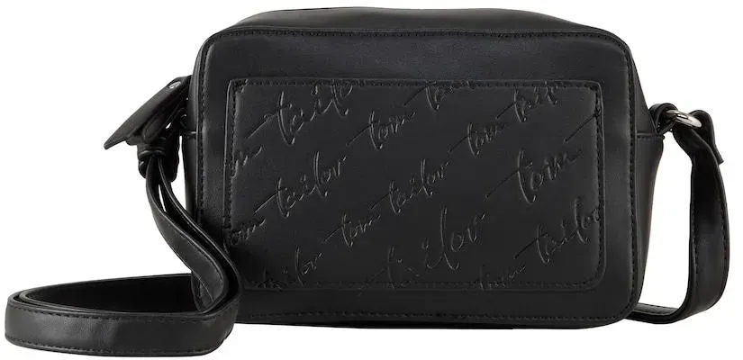 TOM TAILOR Damen TTWENDI Umhängetasche mit Logo-Prägung, schwarz, Uni, Gr. ONESIZE