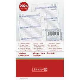 Brunnen Wochenkalendarium 7,6x12,7cm 1 Woche/2 Seiten 2026.