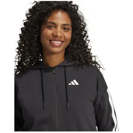 adidas Essentials 3-Streifen French Terry Kapuzenjacke Black / White 2XS
