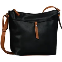 Tom Tailor Novara, Umhängetasche Crossbody Bag Mittelgroß Schwarz,