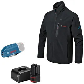 Bosch Professional GHJ 12+18V XA Beheizbare Jacke schwarz 2XL inkl. Akku
