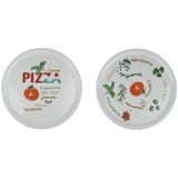 Retsch Arzberg Pizzateller Ø 30cm mit Dekor Porzellan Set, (2 St), pro Set 2 verschiedene Motive, spülmaschiengeeignet