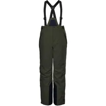 KILLTEC Kinder Latzhose KSW 79 BYS SKI PNTS, Größe 128, in Grün dunkeloliv, 00756