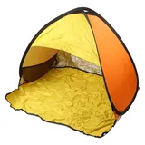 Besttoolifes Tragbares Pop-Up-Haustierzelt, automatischer UV-Schutz, Sonnenschutz, Unterschlupf für Hunde und Katzen, einfach aufzubauen, Outdoor-Camping, Überdachung (Orange und Gelb)