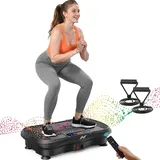 AXV Vibrationsplatte Testsieger, Rüttelplatte Sport für Zuhause,Vibration Plate mit 120 Stufen und 5 Modi, 150 kg Belastbar, mit Bluetooth, für Ganzkörpertraining, Abnehmen, Fettverbrennung