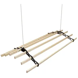 MonsterShop Deckentrockner 1,5 m schwarz