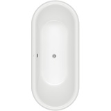 Villeroy & Boch Hommage freistehende Badewanne, oval, UBQ180HOM7WR7V-RW,