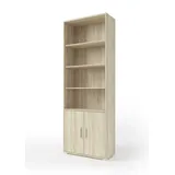 Stella Trading Bega Consult Aktenregal 79,1 x 35 x 221,2 cm Sonoma