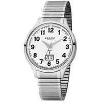Regent Edelstahl Herren Uhr FR-211 Funkuhr Armband silber D2URFR211