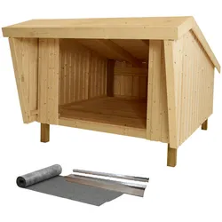 Gartenhaus PLUS "Shelter", beige (natur), Holz, Gartenhäuser, inkl. Dachpappe/Aluleisten