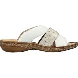 Rieker Damen Sandalen für Damen, weiß, 42 EU
