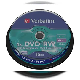 Verbatim DVD-RW 4.7GB 4x 10er Spindel