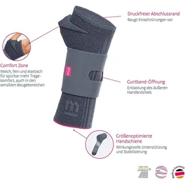 medi Manumed active Handgelenkbandage 1 St. Silber Größe IV