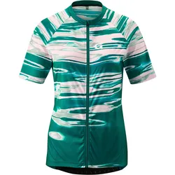 Radtrikot GONSO "COPEDELLO", Damen, Gr. 46, grün (dunkelgrün), 100% Recyceltes Polyester, Rundhals, Kurzarm, Trikots, Leicht, schnell trocknend, optimaler Feuchtigkeitstransport