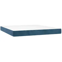 vidaXL Taschenfederkernmatratze Dunkelblau 160 x 200 cm H3