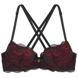 JETTE Push-up-BH rot/schwarz 85A