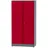 KÜPPER Hochschrank 2-Türig mit 4 Fachböden 180 x 91 x 45 cm Dunkelrot
