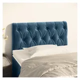 vidaXL Kopfteil Dunkelblau 80x7x78/88 cm Samt