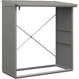 Hörmann Kaminholzregal Trend-V Typ 2 181,4 x 102,5 x 198 cm grau