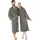 CELINATEX Bademantel Silber S