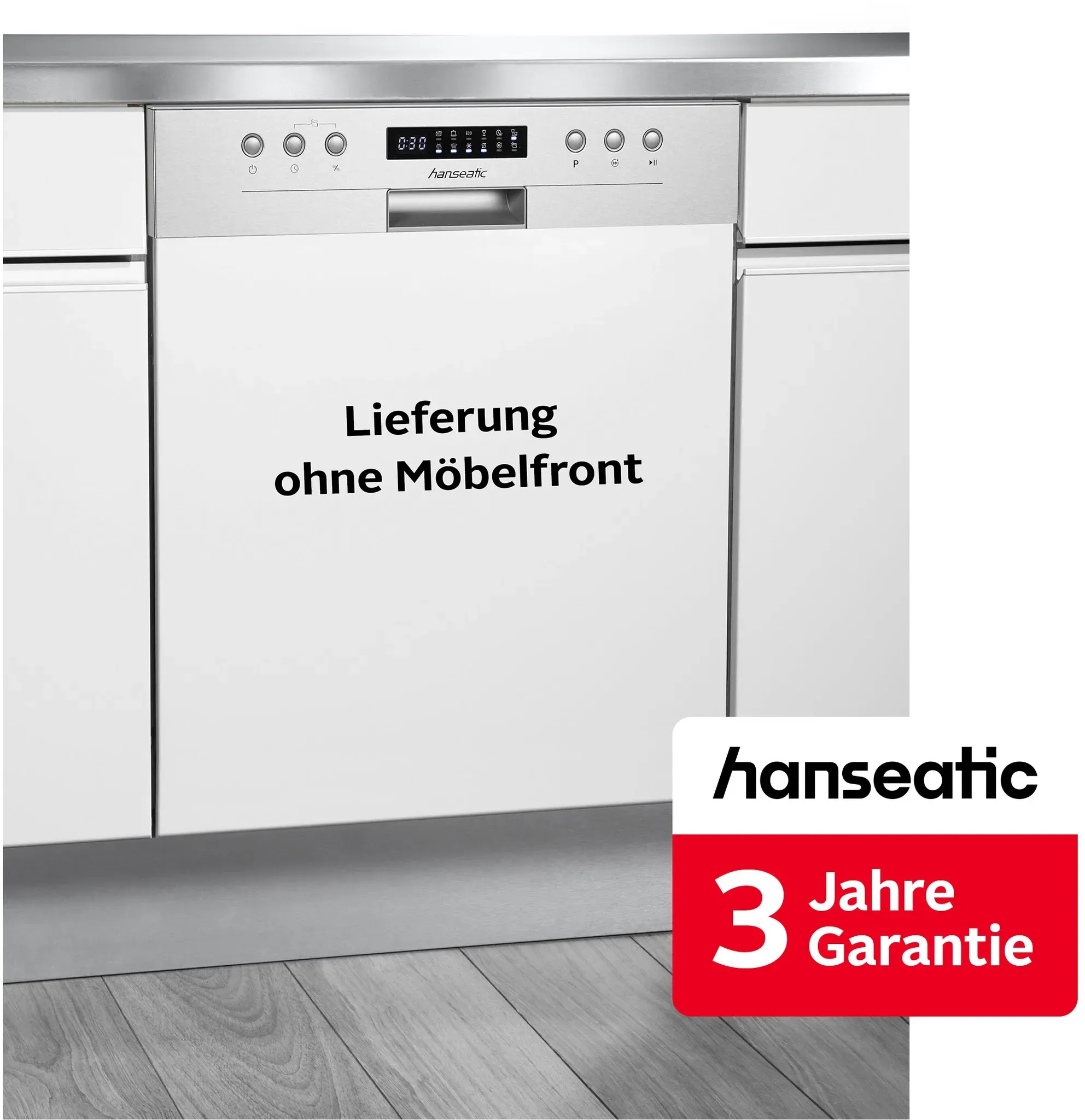 HANSEATIC teilintegrierbarer Geschirrspüler 