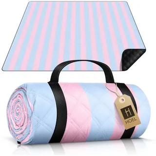 HOEL Picknickdecke Cotton Candy 200 x 200 cm rosa
