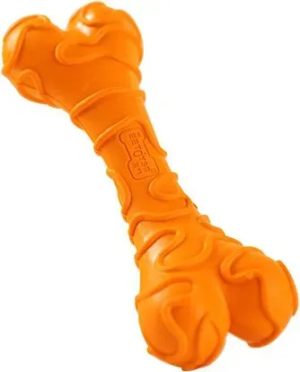 Blinkit Käseknochen-Kauspielzeug für Hunde, strapazierfähiges Latexspielzeug für kleine und mittelgroße Haustiere, interaktives Trainings- und Zahnungsspielzeug (10,7 × 4 × 2,5 cm)