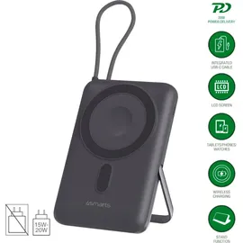 4smarts Wireless Powerbank Enterprise Pocket 10000mAh 22.5W, Qi2 ready