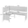 Merxx Eckbank 100 x 91 x 148 cm Beige/Grau