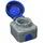 Busch-Jaeger Schuko-Steckdose IP66 Blau/Grau 1 St.