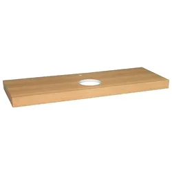 Konsole Eleng Eiche natur lackiert 1x WT-Ausschnitt 1x Hahnloch 1400 x 80 x 510 mm - 93 955 82